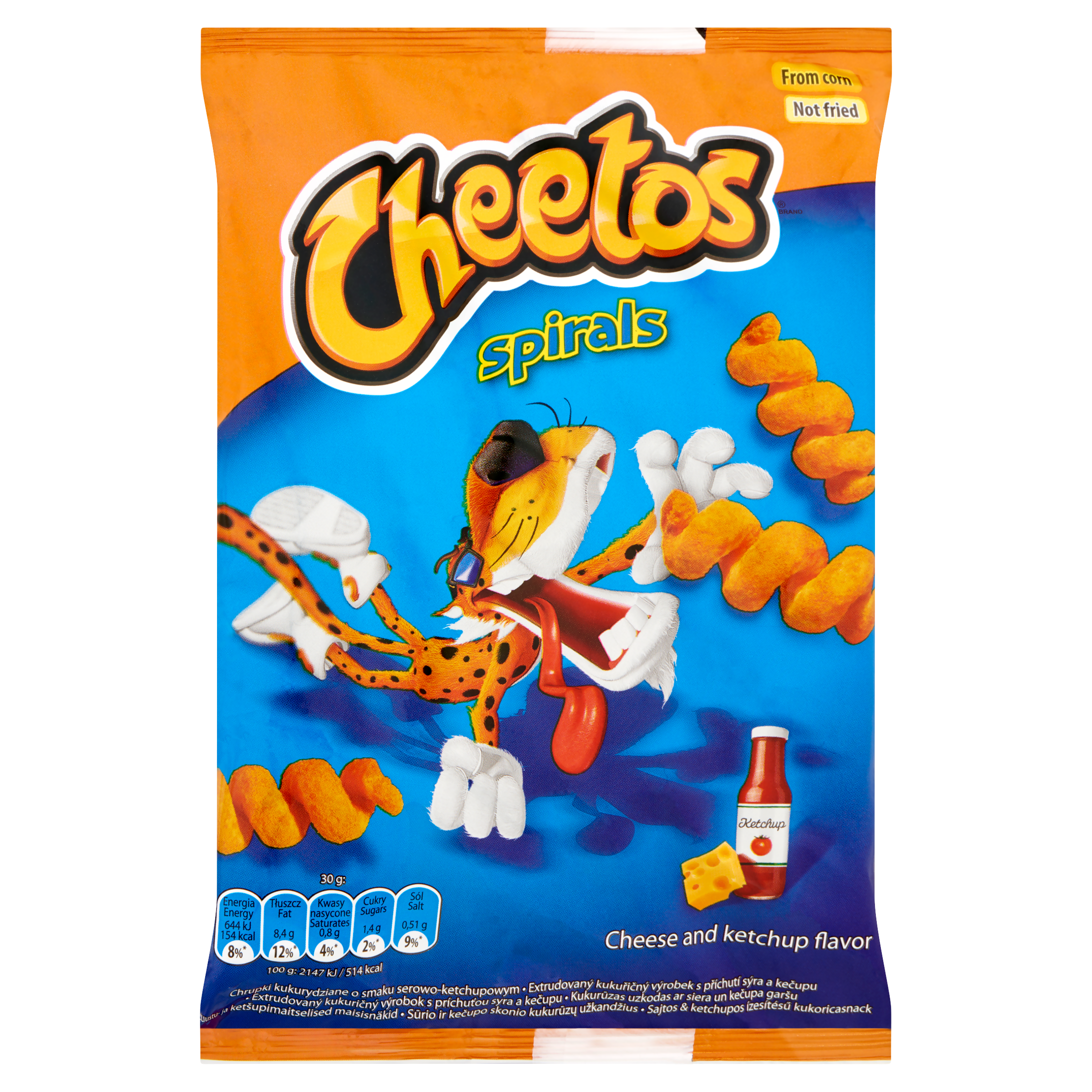 Cheetos chips 30g spiral, sajtos-ketchupös